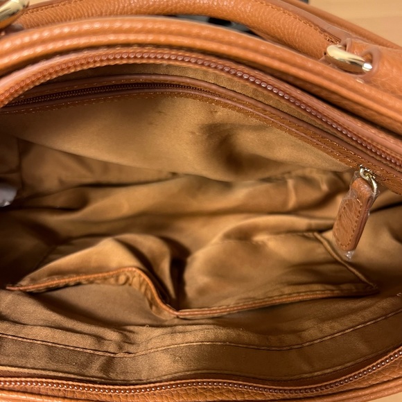 Danbury Mint Personalized JM Initial BrownFaux Leather Handbag - Picture 12 of 16